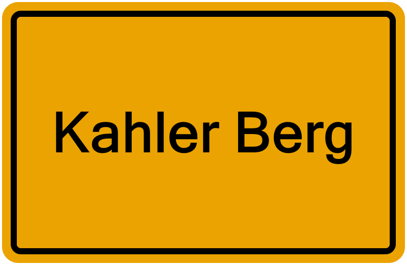 Handelsregisterauszug Kahler Berg